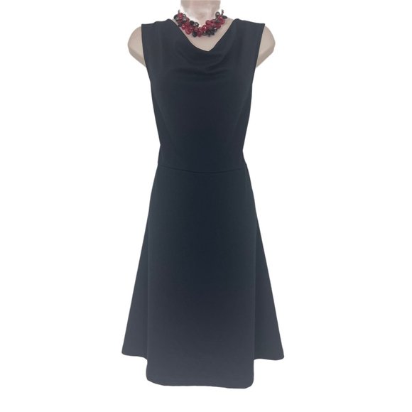 Lands' End Dresses & Skirts - Size XL 18-20 LANDS' END BLACK COWL NECK KNIT MIDI DRESS Timeless Classy Fall